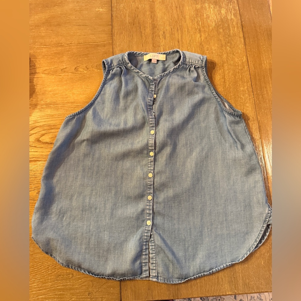 Jean/linen LIFT tank